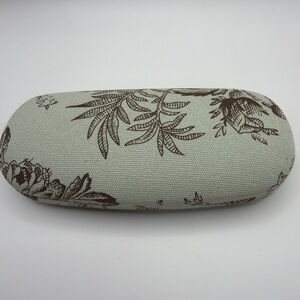 VTG Laura Ashley Floral Eyeglass Sunglasses Fabric Covered Clamshell Hard Case